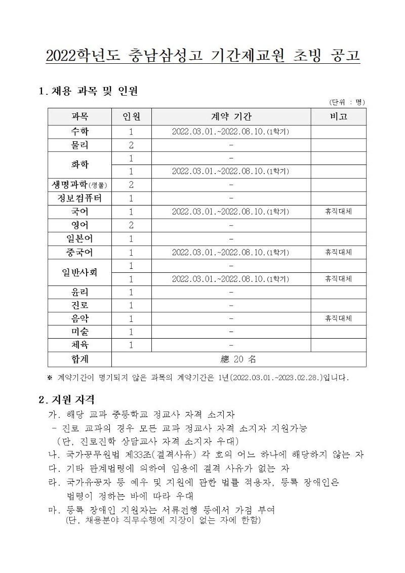 2022학년도 충남삼성고등학교 기간제교원 채용 공고001.jpg